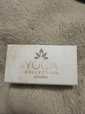 Doterra Yoga Collection Box - Cream with Gold Foil Accents